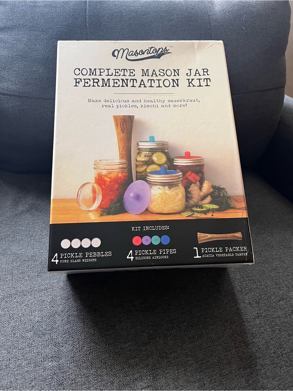 Mason Complete Mason Jar Pickle pickling kimchi Fermentation Kit New in Box
